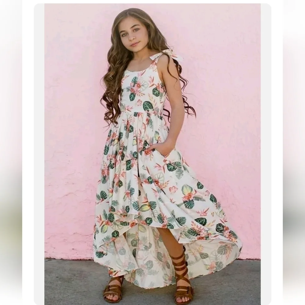 NWT Joyfolie Mia Joy Quinn Dress Palm Springs Floral 2T